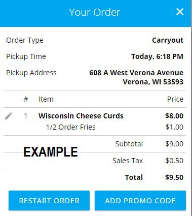 example of ordering